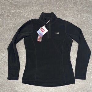 Helly Hansen women’s daybreaker 1/2 zip fleece black Medium NWT